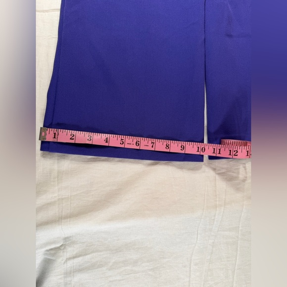 Ann Taylor Belted Wide Leg Pants in Royal Purple - Size 6P - Picture 6 of 8